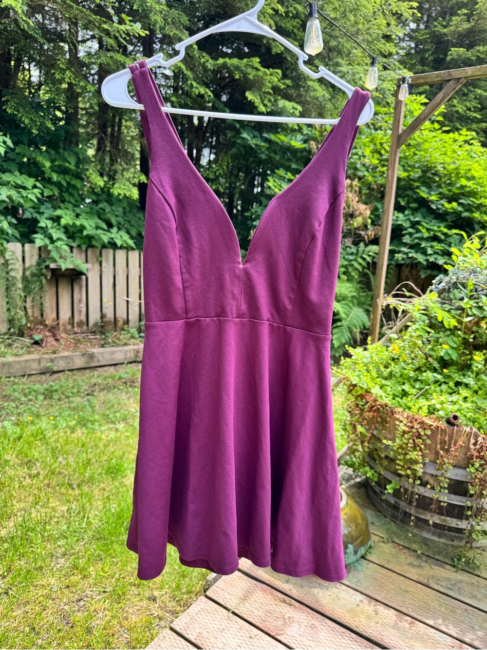 Lulu's Deep Plum Sleeveless Dress